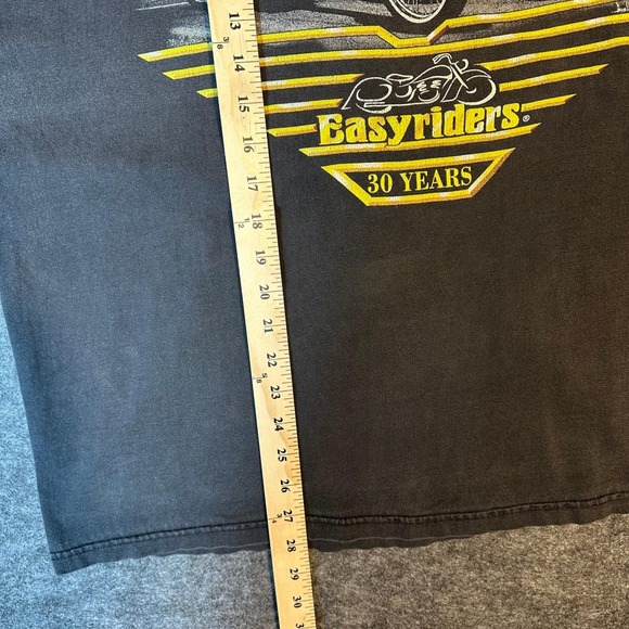 Vintage Easyriders 30 Years T Shirt Mens XL Black Graphic Motorcycle Tee - Picture 4 of 15